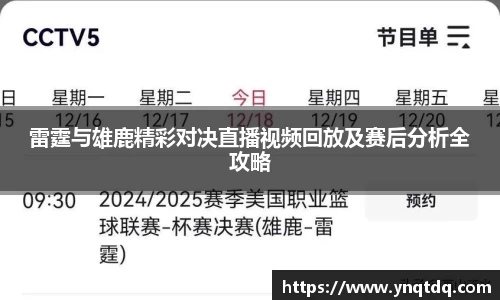雷霆与雄鹿精彩对决直播视频回放及赛后分析全攻略